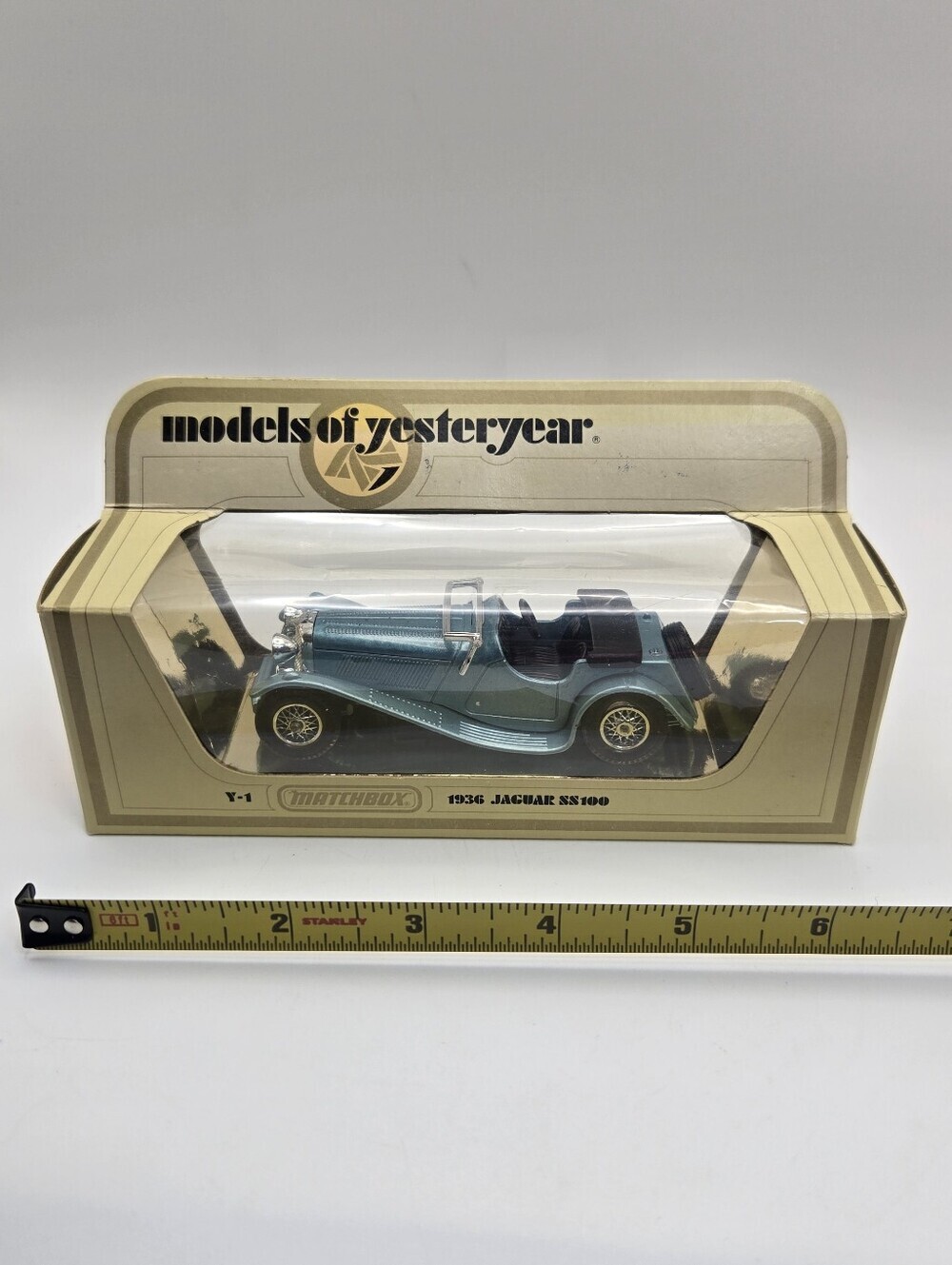 Vintage Matchbox Models of Yesteryear Y-1 1936 Jaguar SS100 diecast model car - Picture 1 of 6
